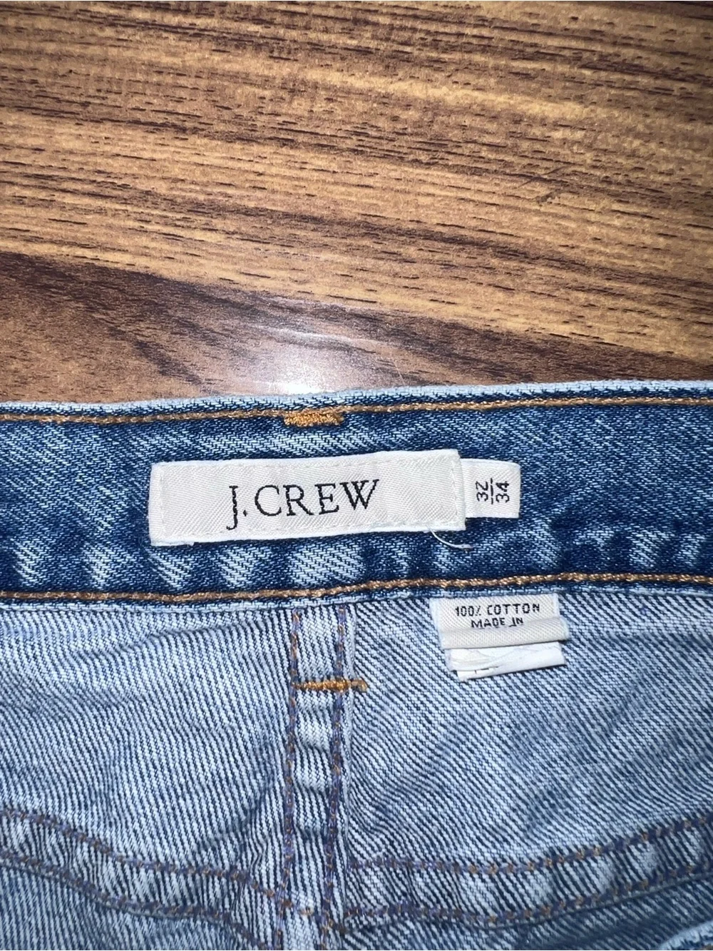J.Crew Denim Jorts Mens Size 32/34 Jean Shorts Altered Waist